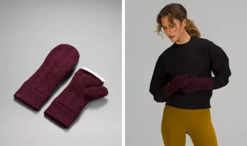lululemon Chevron Knit Mitten